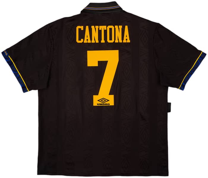 1993-95 Manchester United Away Shirt Cantona #7 - 8/10 - (XL)