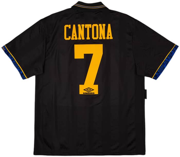 1993-95 Manchester United Away Shirt Cantona #7 - 8/10 - (L)