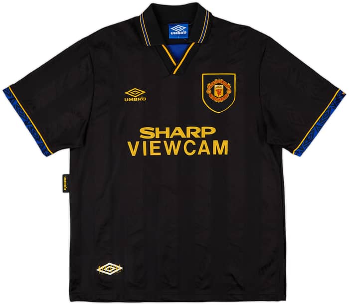 1993-95 Manchester United Away Shirt Cantona #7 - 8/10 - (L)