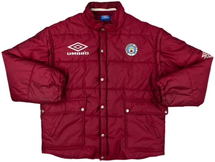 1995-96 Manchester City Umbro Padded Bench Coat - 8/10 - (XXL)