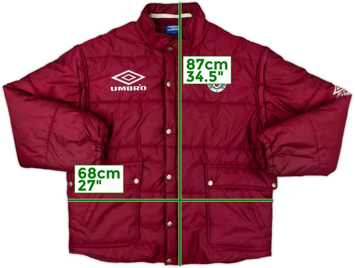 1995-96 Manchester City Umbro Padded Bench Coat - 8/10 - (XXL)