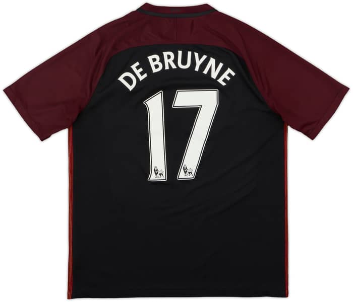 2016-17 Manchester City Away Shirt De Bruyne #17 - 8/10 - (L)