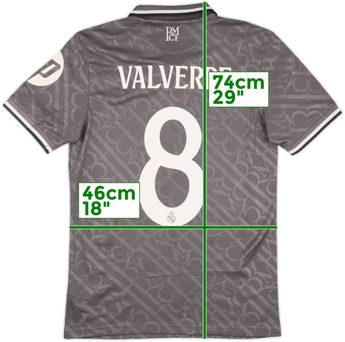 2024-25 Real Madrid Third Shirt Valverde #8 - 8/10 - (S)