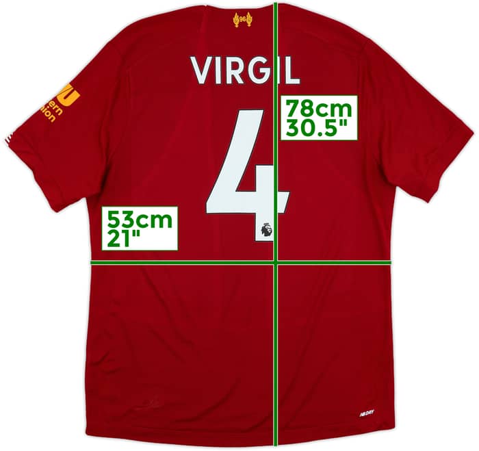 2019-20 Liverpool 'Champions' Home Shirt Virgil #4 - 10/10 - (L)