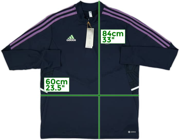 2022-23 Real Madrid adidas 1/4 Zip Training Top (XL)