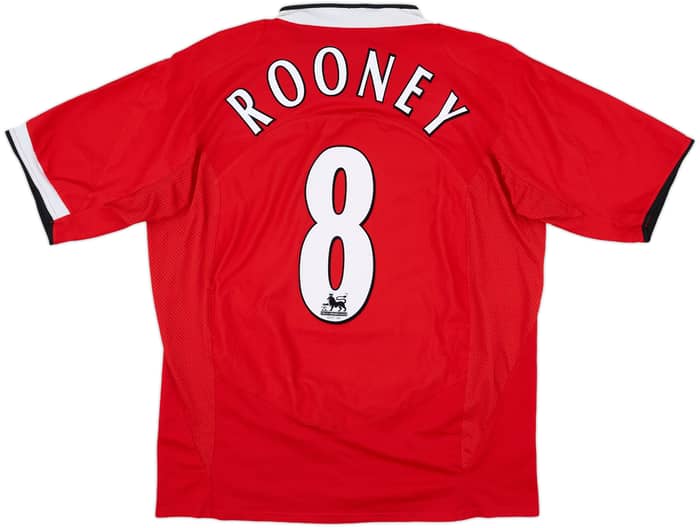 2004-06 Manchester United Home Shirt Rooney #8 - 5/10 - (L)