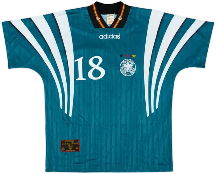 1996-98 Germany Away Shirt Klinsmann #18 - 6/10 - (M)