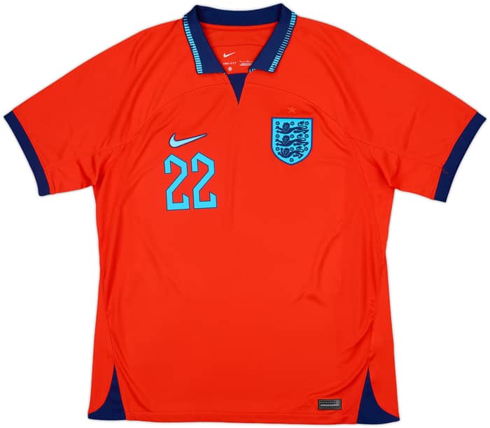 2022-23 England Away Shirt Bellingham #22 - 9/10 - (L)