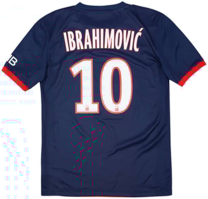 2013-14 Paris Saint-Germain Home Shirt Ibrahimovic #10 - 8/10 - (S)