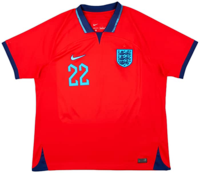 2022-23 England Away Shirt Bellingham #22 - 8/10 - (XL)