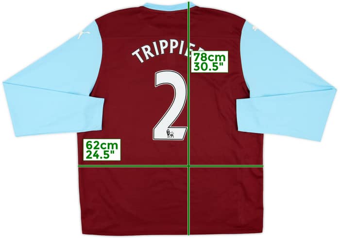 2014-15 Burnley Home L/S Shirt Trippier #2 - 7/10 - (XXL)