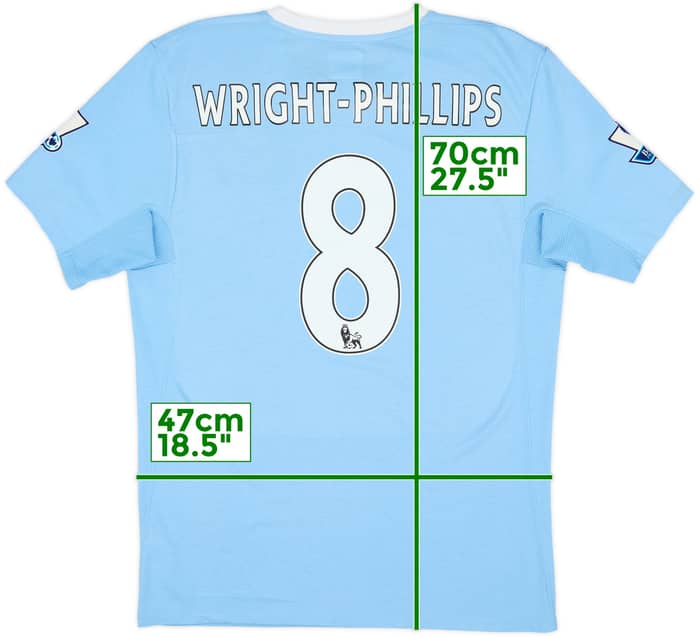 2009-10 Manchester City Home Shirt Wright-Phillips #8 - 7/10 - (M)