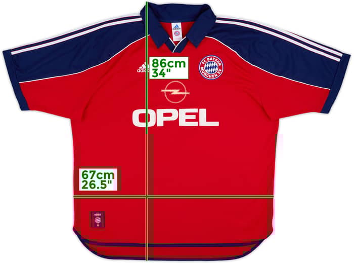 1999-01 Bayern Munich Home Shirt - 5/10 - (XXL)