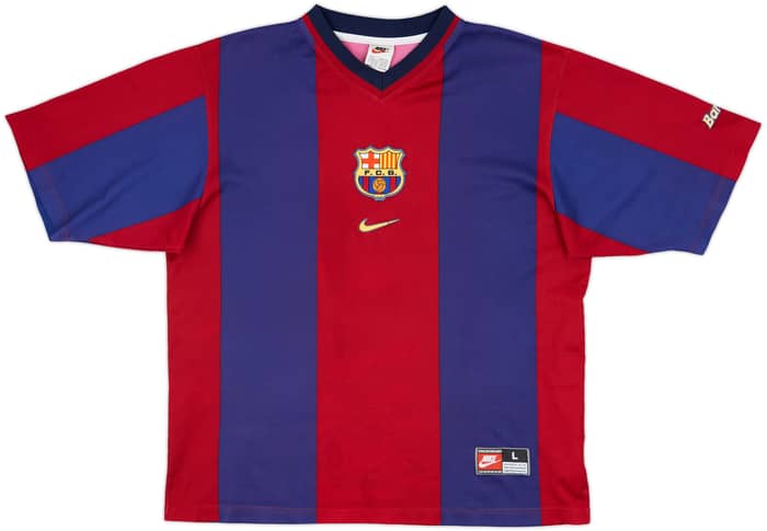 1998-00 Barcelona Basic Home Shirt Rivaldo #11 - 8/10 - (L)