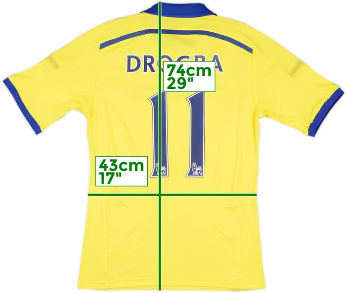 2014-15 Chelsea Away Shirt Drogba #11 - 6/10 - (S)