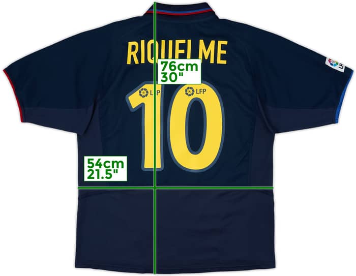 2002-03 Barcelona Away Shirt Riquelme #10 - 8/10 - (M)