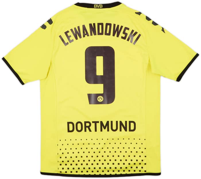 2011-12 Borussia Dortmund Home Shirt Lewandowksi #9 - 8/10 - (M)