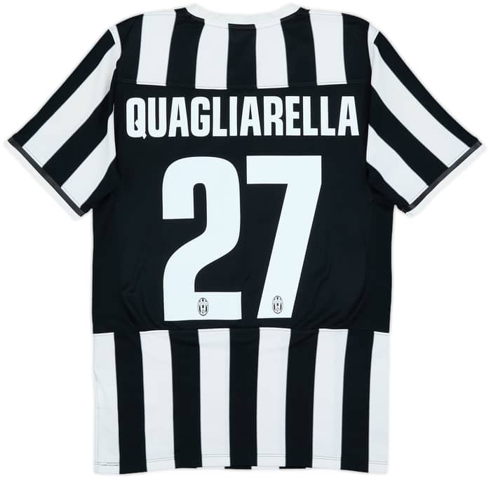 2013-14 Juventus Home Shirt Quagliarella #27 - 6/10 - (S)