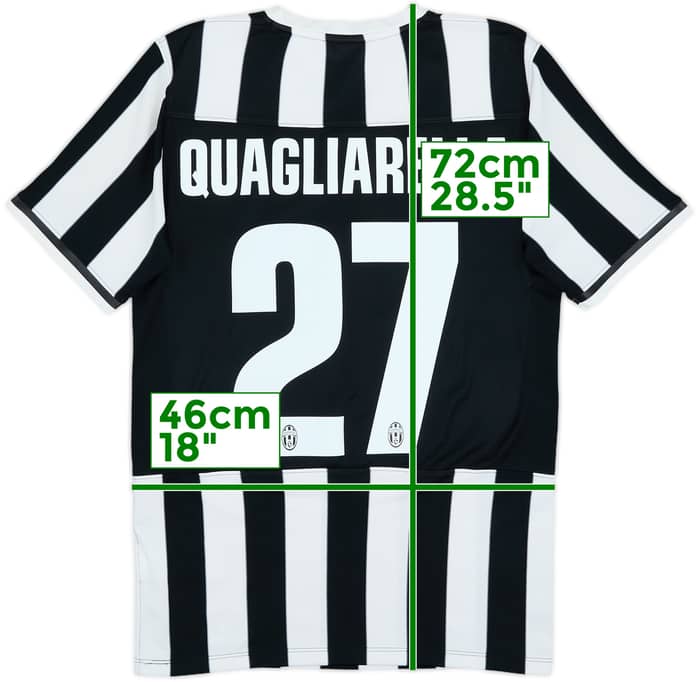2013-14 Juventus Home Shirt Quagliarella #27 - 6/10 - (S)