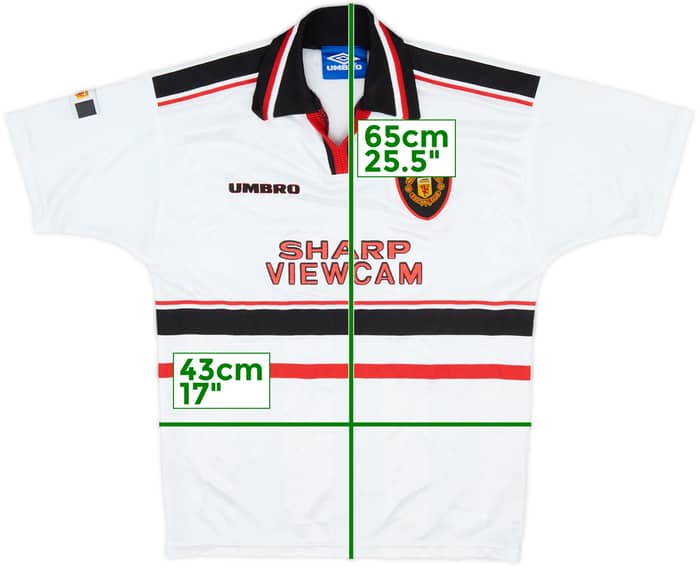 1997-99 Manchester United Away Shirt - 8/10 - (L.Boys)
