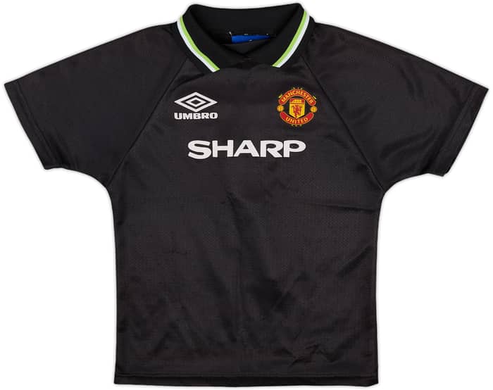 1998-99 Manchester United Third Shirt #7 (Beckham) - 8/10 - (6-7 Years)