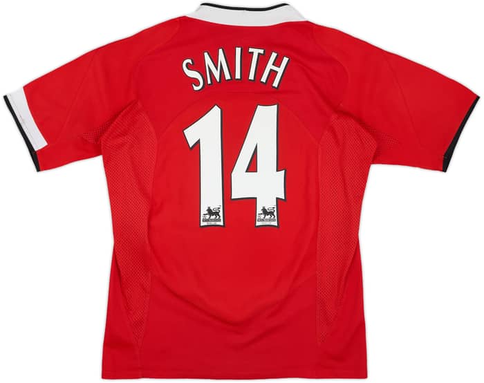 2004-06 Manchester United Home Shirt Smith #14 - 5/10 - (S)