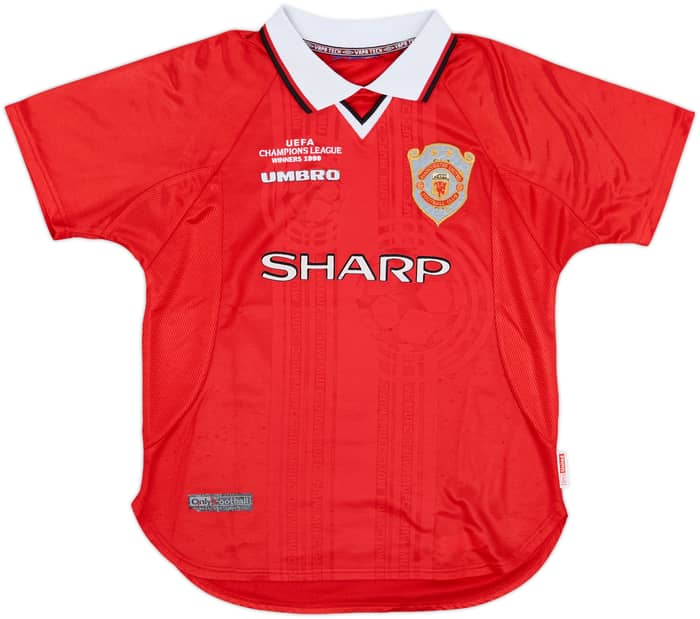 1999-00 Manchester United 'CL Winners' Shirt - 7/10 - (M.Boys)