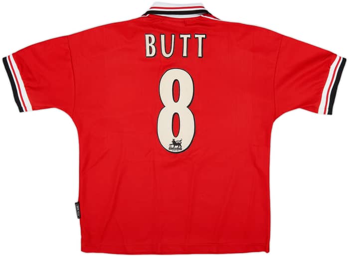 1998-00 Manchester United Home Shirt Butt #8 - 6/10 - (Y)