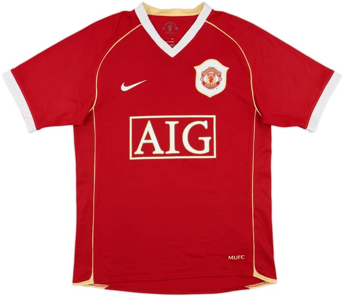 2006-07 Manchester United Home Shirt Heinze #4 - 7/10 - (S)