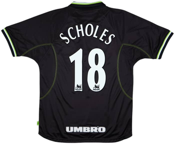1998-99 Manchester United Third Shirt Scholes #18 - 8/10 - (M)