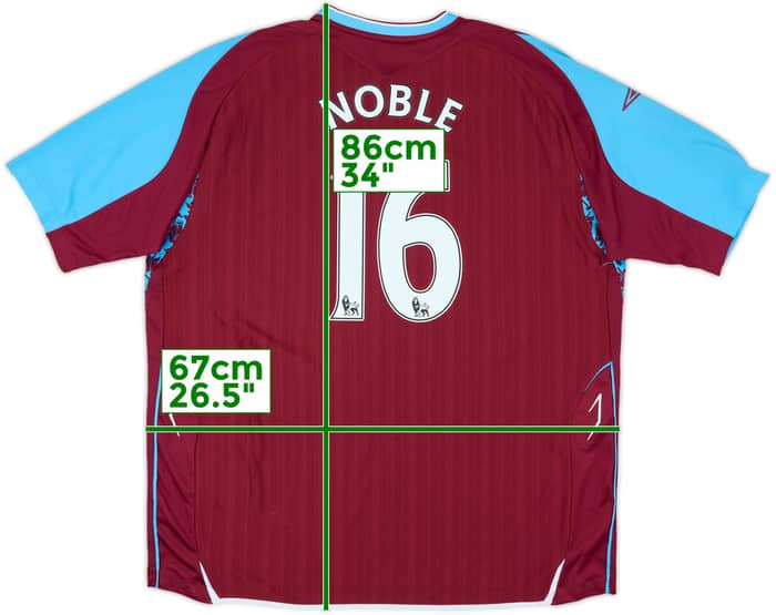 2007-08 West Ham Home Shirt Noble #16 (3XL)