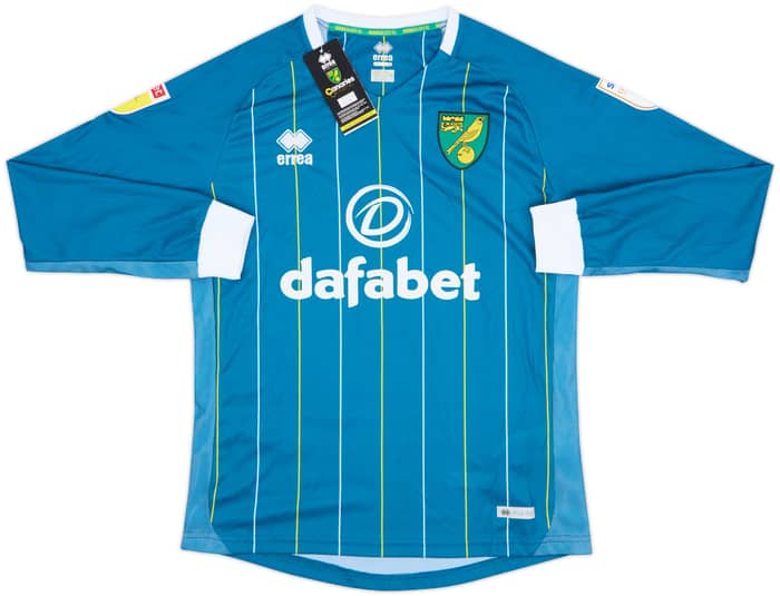 2020-21 Norwich City Away L/S Shirt (S)
