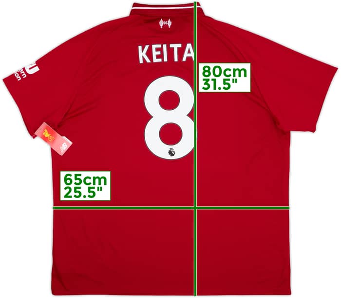 2018-19 Liverpool Home Shirt Keita #8 (XXL)