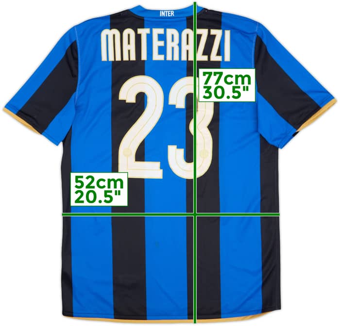 2008-09 Inter Milan Home Shirt Materazzi #24 (M)