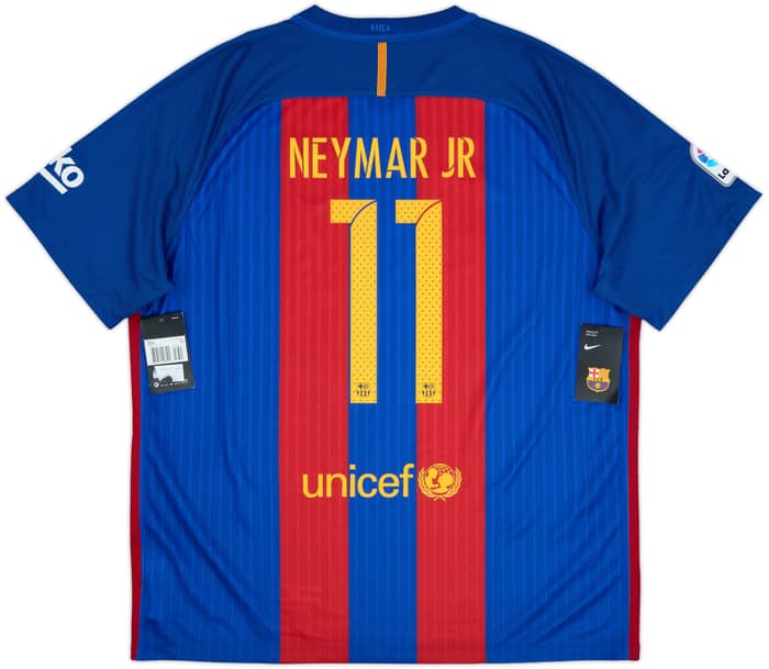 2016-17 Barcelona Home Shirt Neymar Jr #11 (XXL)