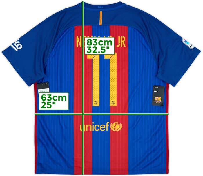 2016-17 Barcelona Home Shirt Neymar Jr #11 (XXL)