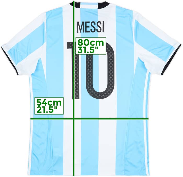 2016-17 Argentina Home Shirt Messi #10 (L)