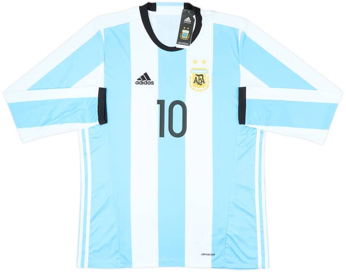 2016-17 Argentina Home L/S Shirt Messi #10 (L)
