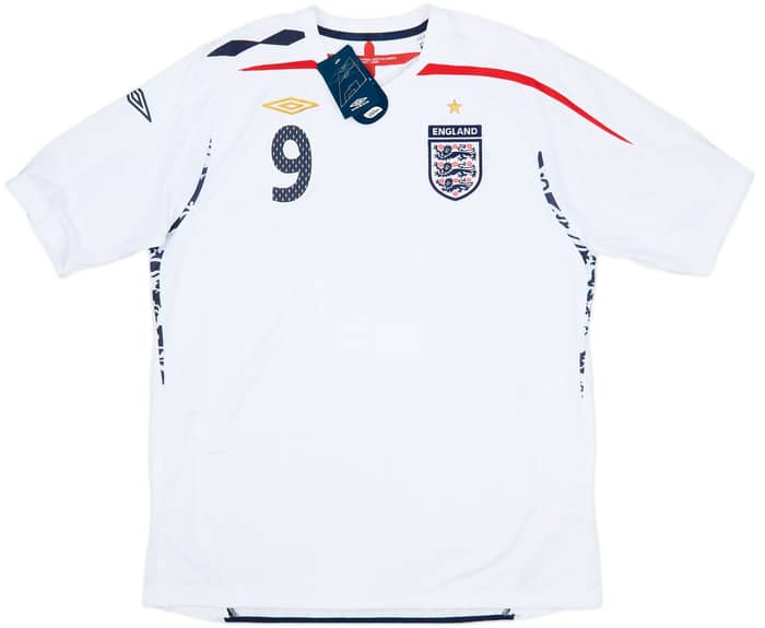 2007-09 England Home Shirt Rooney #9 (XL)