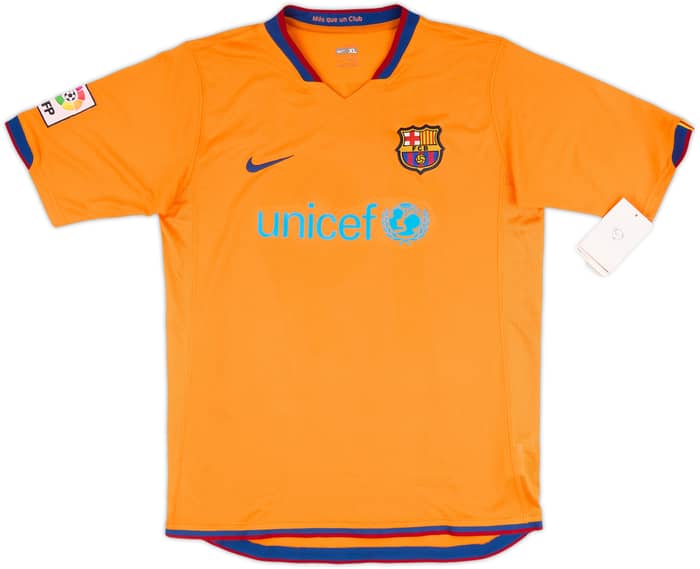 2006-08 Barcelona Away Shirt Messi #19 (XL.Boys)