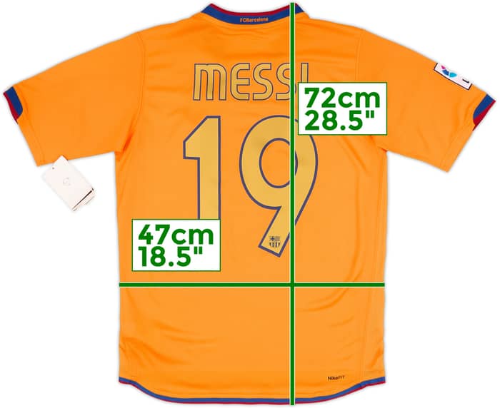 2006-08 Barcelona Away Shirt Messi #19 (XL.Boys)