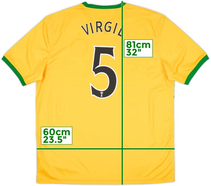 2013-14 Celtic Away Shirt Virgil #5 (XL)