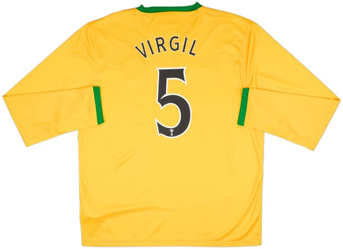 2013-14 Celtic Away L/S Shirt Virgil #5 (XL)