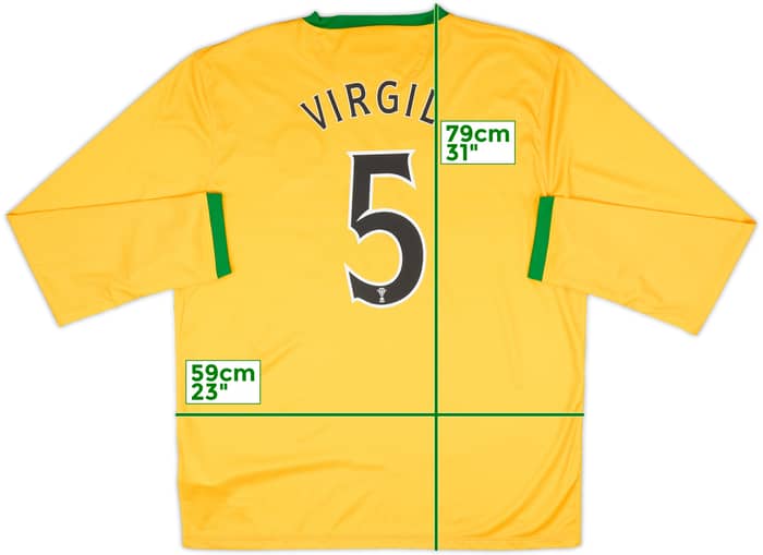 2013-14 Celtic Away L/S Shirt Virgil #5 (XL)