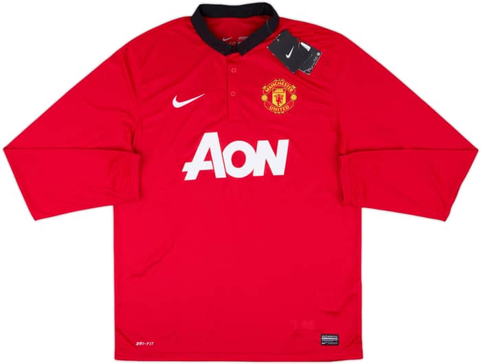 2013-14 Manchester United Home L/S Shirt Kagawa #26 (L)