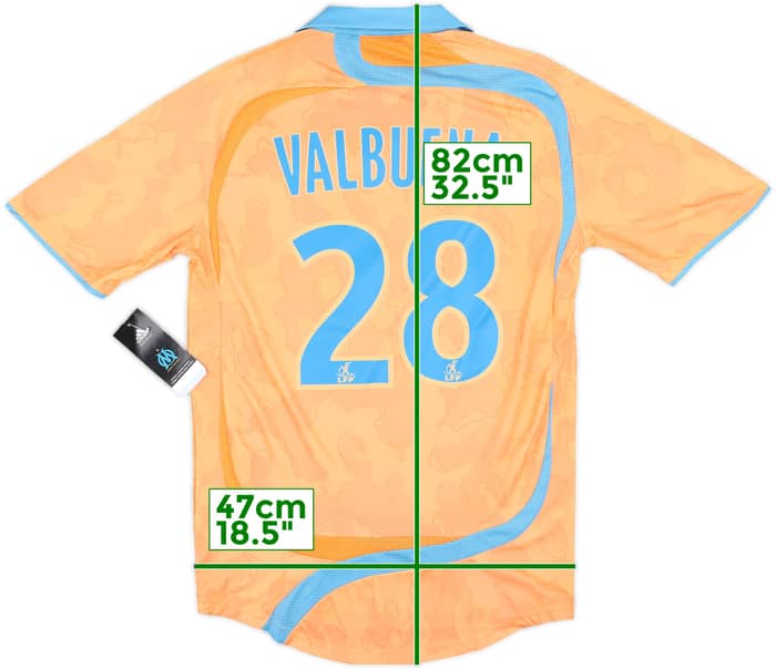 2007-08 Olympique Marseille Third Shirt Valbuena #28 (S)