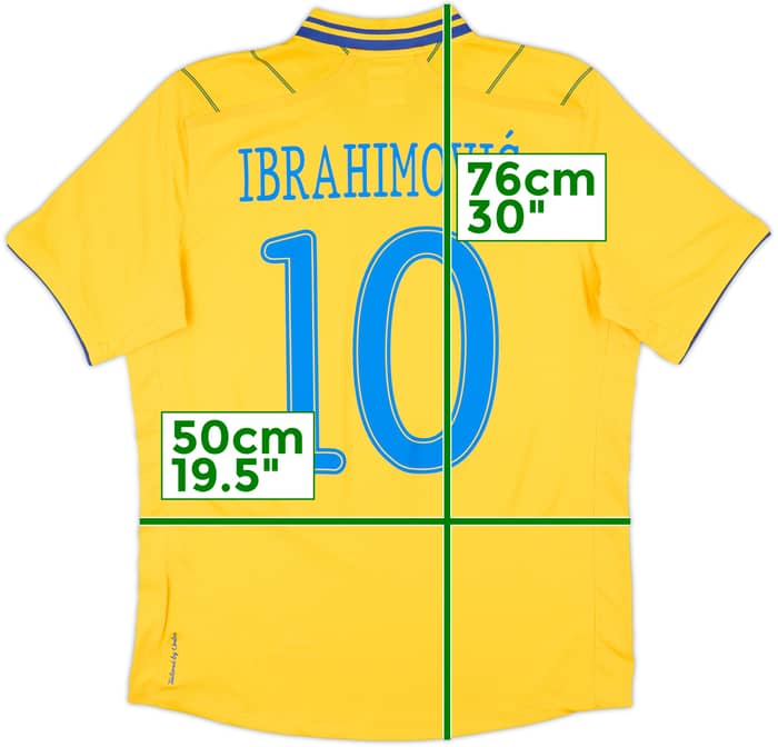2012-13 Sweden Home Shirt Ibrahimovic #10 (M)