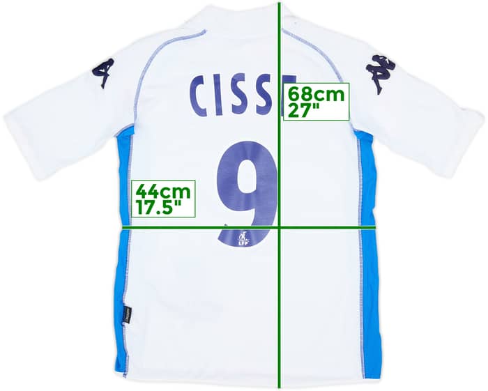 2002-03 Auxerre Home Shirt Cisse #9 (S)