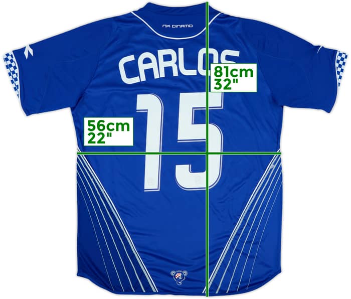 2007-08 NK Dinamo Zagreb European Home Shirt Carlos #15 (L)