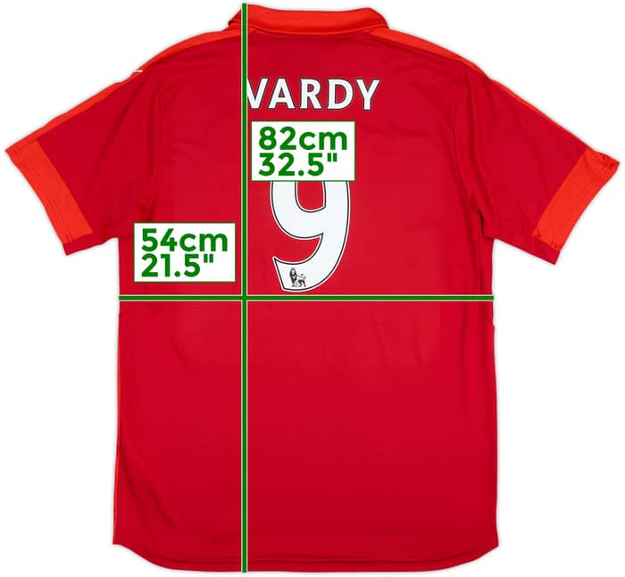 2016-17 Leicester Away Shirt Vardy #9 - 9/10 - (XL)